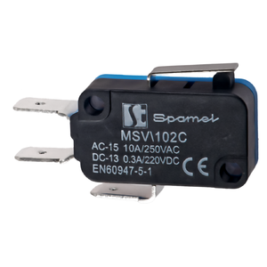 MSV\102C Miniature switch short flat lever - Снимка на изделието